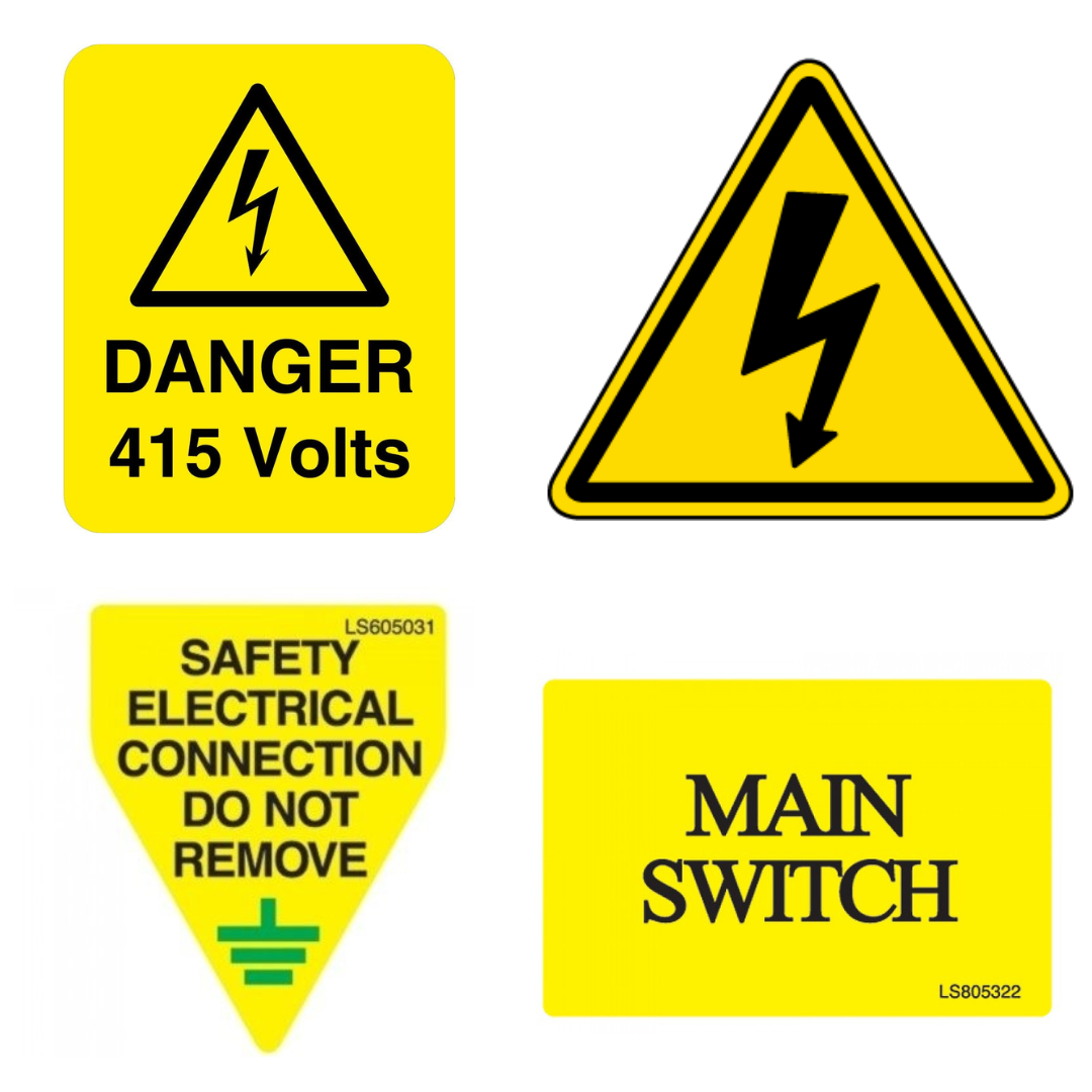 Warning Labels : Cable Termination Components